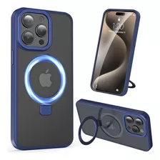 Funda Magnética Con Soporte Invisible Para iPhone 15 Pro Max