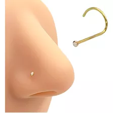 Piercing Nariz Nostril Pedrinha 2mm Mini Ouro 18k Original