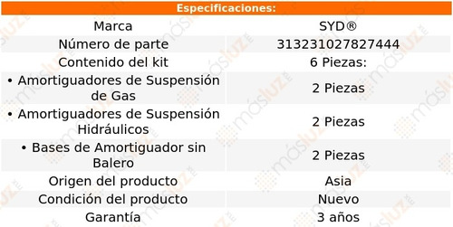 Bases Y Amortiguadores Sandero 2010/2016 Syd Foto 2