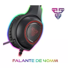 Headset Gamer Sniper 7.1 Usb Iluminação Rgb Fantech Hg16 Cor Preto