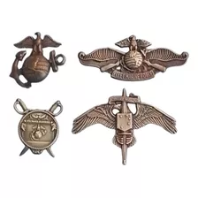 Set 4 Insigneas Usa Ww2 Marines