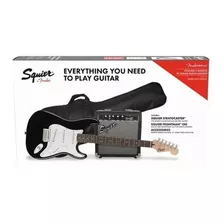 Combo Guitarra Electricapk Squier Strat Blk Gb 10g 120v37182