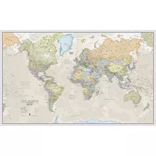 Mapa Mundial Gigante. Póster Del Mapa Del Mundo Grande...