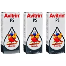 Kit 3 Avitrin Ps - Pássaros E Aves Com Sintoma Do Peito Seco