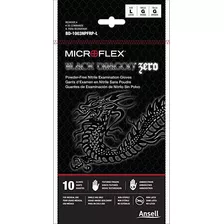 Guantes Microflex Negro Dragón De Látex - Desechables, Exame