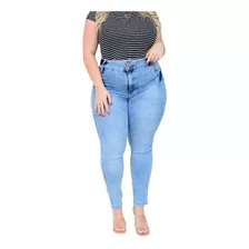 Calça Jeans Feminina Plus Size C/ Lycra Tamanho Grande