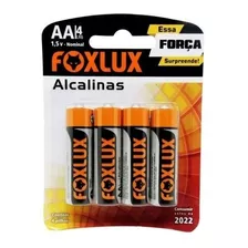 Pilha Pequena Aa Com 4 Alcalina - Foxlux