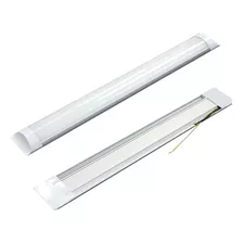 Luminária Slim Flat Led Linear Calha 120cm 6500k 40w Premium Cor Branco Frio 6500k 110v/220v