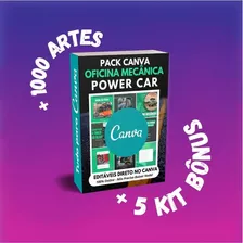 Pack Canva - Oficina Mecânica Power Car +bônus+1000artes