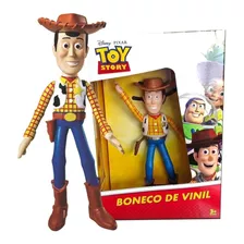 Boneco Woody Toy Story Disney Vinil Articulado Brinquedo