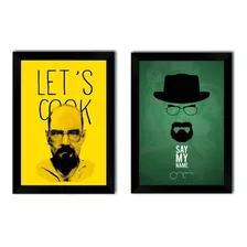 Quadro Decorativo Breaking Bad 2 Molduras A3 