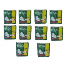 Kit 10 Pacotes De Absorventes Intimo Com Abas