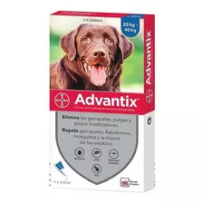 Pipeta Advantix De 25 A 40 Kg Para Perros Razas Mascotas 