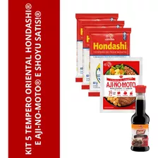 Kit 5 Tempero Oriental Hondashi E Aji-no-moto E Shoyu Satis!