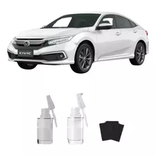 Tinta Tira Risco Automotivo Honda Civic Cor Branco Estelar