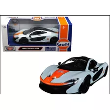 Motormax 1:24 Mclaren P1 Gulf Caja Individual Esc 1:24 Color Azul