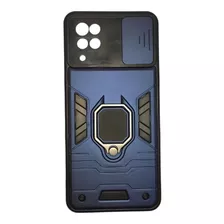 Case Armor Para Galaxy A12-5g M12 F12 Anillo, Cubre Cámara