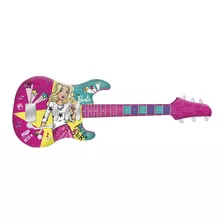 Guitarra Infantil Musical Barbie Emite Sons De Verdade Fun