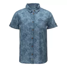 Camisa Denim Calavera Azul Niño Fashion's Park