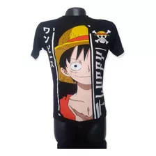 Camiseta One Piece Luffy Anime Rock Metal