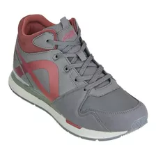 Tenis Hombre Aeroflex Md8711 Gris Rojo