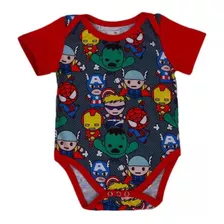 Body Bebé Super Héroe Avengers Pilucho 100% Algodón