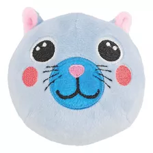 Pelúcia Esmaga Fluffy Série Glitter Gatinho Azul 50016 Toyng