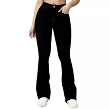 Calça Jeans Flare Feminina Com Lycra Cintura Alta Lançamento