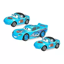 Set X 3 Autos Metálicos Rayo Mcqueen & Dinoco Cars A3033