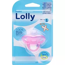 Chupeta Lolly Silicone Ortodôntica 0 A 6 Meses