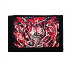 Billetera Nylon Itachi Susano Akatsuki Anime Cierre Velcro