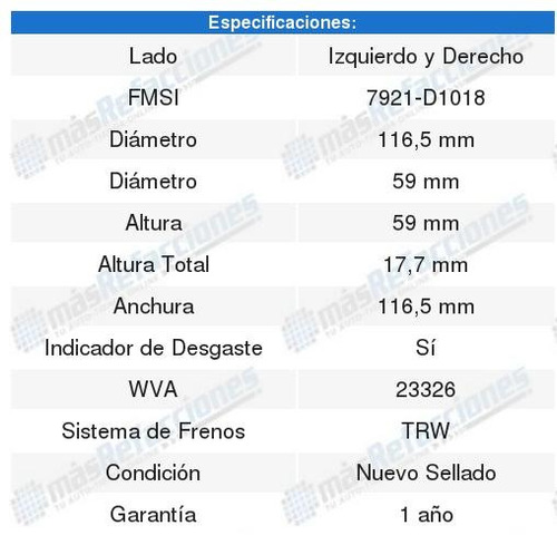 Jgo Balatas Semimetalicas (t) Audi Rs6 04 A 05 Foto 2