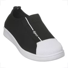 Tenis Dijean Slip On Feminino Tecido Leve Confortavel