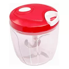 Processador De Alimentos Manual Grande 5 Lâminas Inox 900 Ml