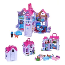 Mini Casa De Muñecas Con Muebles Y Accesorios - Liberty Imp