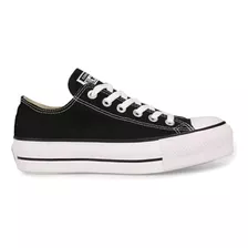 Zapatilla Converse Plataforma Ct All Star Ox Negra #&