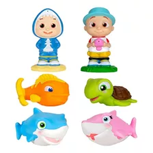 Cocomelon Bath Squirter Toys, 6 Piezas - Incluye Jj, Baby Sh