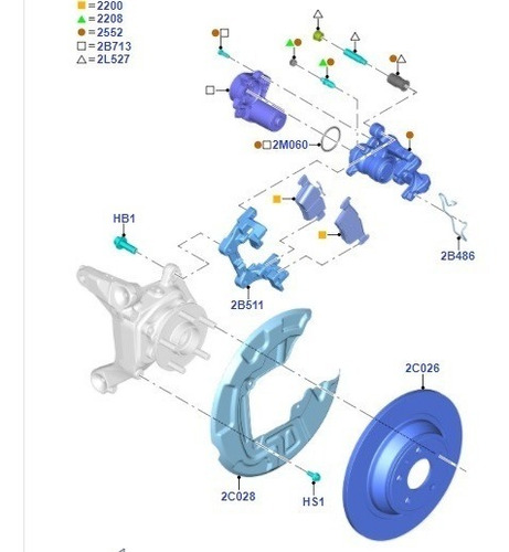 Motor Freno De Mano Elctrico Ford Edge 2015 A 2020 Lh Foto 4