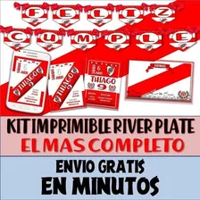 Kit Imprimible Candy Bar River Plate Libertadores Futbol