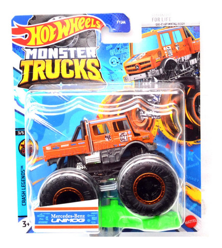 Hot Wheels Monster Trucks Veículo de Brinquedo Gotta Dump Escala 1:24