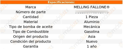 1-bomba Aceite Mitsubishi Expo Lrv 4 Cil 1.8l 92/93 Foto 2