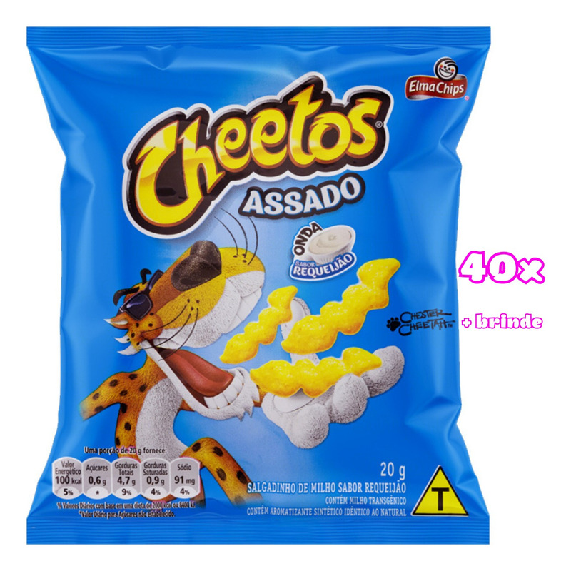 Kit Cheetos Onda Requeijão Elma Chips (45g x 10)