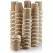 Vaso Kraft Ripple Funda Borde Blanco 12 Oz X 50 Unidades