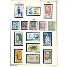455- Ano 1967/8- Selos Sobre Página De De Álbum