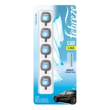 Aromatizante Para Auto Febreze Car 150 Dias 5 Piezas