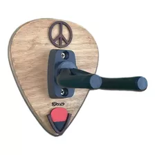 Soporte Para Guitarra Con Símbolo Paz Y Porta Plumilla