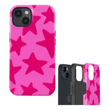 Funda Rosa Doble Capa Para iPhone Carcasa Máxima Protección