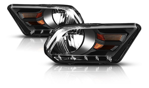 Faros Para Ford Mustang 2010 2011 2012 2013 2014 Foto 2