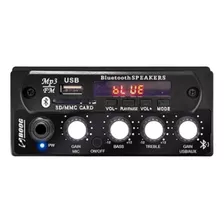 Mixer Boog 12v Fm Bluetooth Para Microfone Som Automotivo