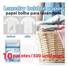 Detergente Ropa Lavadero Burbuja Papel , Limpieza Profunda